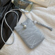 Tianyi niche mini bag women's mobile phone bag 2024 new fashion summer versatile fashion crossbody shoulder new Chinese style mobile phone crossbody bag silver