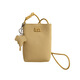 Qiaoyi weiches Leder süße kleine Elefant-Tasche Frauen neue One-Shoulder Crossbody Mobiltelefontasche High-End Nischen-Mode-Mobilfunk-Mobiltelefon-Tasche gelb-inklusive kleine Elefantenanhänger