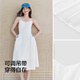 森马（Semir）陈都灵|连衣裙女气质纯色百搭2025夏季简约风吊带裙109325114017