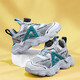Children's shoes for boys and girls' shoes for summer breathable mesh medium-sized children's boys running shoes non-slip sports shoes gray-green (summer mesh) 683 37 inner length 23.5cm