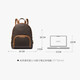 MICHAEL KORS New Year's Gift Luxury MK Women's Bag JAYCEE Large Capacity Backpack Large Dark Brown/Acorn Brown
