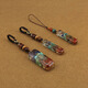 Mrs. win retro creative colorful stone pendant car key chain pendant gravel small pendant mobile phone chain simple fashion pendant 953-2# gravel nothing matter brand No. 2 key chain A16-110