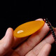 Ou Fanluo Beeswax Pendant Amber Chicken Fat Yellow Full Honey Water Drop Necklace Men's and Women's Necklaces The main stone weighs about 8-10g and comes with an identification certificate