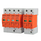 Shanghai surge protector 4P power supply lightning arrester 220V 2P arrester surge switch red 40KA2P single phase 220V