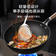 Made in Tokyo, diamond-patterned titanium wok, iron wok, non-stick cooking induction cooker, gas stove, healthy and uncoated, 32cm
