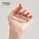 TTMIX Explosive Platinum Bracelet Women's pt950 Platinum Bracelet Concubine Bracelet Authentic Oval Concealed Buckle Bracelet 60mm Weight 18.19g Width 4.5mm