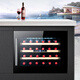 BAIKAILUN built-in wine cabinet red wine cabinet home kitchen and bathroom built-in wine cabinet small beverage tea wine foreign wine refrigerated thermostatic cabinet 0.46 meters丨glass model 24 bottles thin model