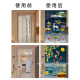 Cortina de la puerta del baño Beyzk Cortina de la puerta del inodoro Moderno Chino Jiuyu Picture Lotus Bedroom Partición Cortina Cocina sin golpear N69 N694 Ancho 85* Altura 150 más Tipo de apertura de varilla (pieza media