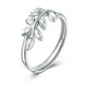 Jincaifu PT950 fresh and fashionable leaf platinum ring, versatile platinum ring for women, platinum leaf ring, about 3.5g