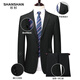 SHANSHAN Shanshan suit men's four-season anti-wrinkle wear-resistant flat lapel suit men's business wedding banquet formal wear