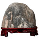 Authentische Taishan Stone Candang Indoor und Outdoor Taishan Office Backing Fels und Reparatur der Ecke Bluestone Natural Rohstein Ornamente Rot erfolgreich Karriere-20270