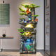 Botianxuan Fengshui Wheel Rockery Flowing Water Fountain Living Room Fish Tank Humidifier Decoration Huge Mountain Ornament Circulating Water View Floor 9923 Small 45*33*108cm