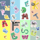 Buchstabe Legende Bausteine Cartoon ABCD-Brief Monster Legende Boy Einfügen Bausteine zusammengebautes Kinderspielzeug digitaler Bausteine (1-10)