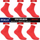 
POLO women's New Year festive red socks mid-tube socks 6 pairs, autumn and winter, lucky wedding, zodiac year, step on the little girl's red socks, six pairs of red [model 683] 6 pairs, one size, size 36-39 suitable shoes