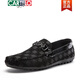 
CARTELO 2025 new shoes trendy bean shoes men's trendy Korean version of spring and autumn men's lazy shoes casual driving soft-soled leather shoes white 9851 43