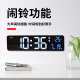 Hanse (HENSE) Multifunción Reloj Electrónico Sala de estar Pared Reloj Caballado de escritorio Contador de contador de televisión Simple alarma HA6625 White (uso de complemento)