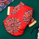 Qianyi New Year festive dog clothes Tang suit autumn and winter small puppy Teddy Pomei 2023 New Year pet New Year greeting clothes Skirt Tang suit XS (recommended weight 1-3 Jin [Jin equals 0.5 kg] Specific reference for breast 1