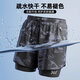 361 swimming trunks men's boxer fake two-piece anti-embarrassment professional training large size loose quick-drying hot spring swimming trunks