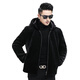 XIKEJIE brand luxury men's fur men's jacket winter gold mink jacket fur integrated mink coat casual thickened black 170[100-120Jin[Jin equals 0.5 kg]]