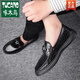 Woodpecker Official Wenzhou Genuine Leather printemps nouveaux chaussures masculines de style coréen de style coréen.