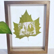 Wutong leaf carving and leaf carving photos high-end customization gifts for couples and friends to give gifts for best friends on Chinese Valentine's birthday. Wutong leaf + plastic seal + 6-inch photo frame with lights. Post a photo after placing an order (customer service)