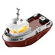 OTHER water-playing remote control tug boat waterproof charging remote control ship simulation boy toy model children's RC toy gift 12 cm - mini remote control tug boat - gift box, battery life about 30 minutes