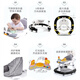 Starting point No. 1 (yi hao qi dian) baby walker multi-function anti-turn and anti-O-leg children multi-function baby walker can push the walker standard model - classic black [music box toys]
