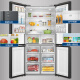 Haier (Haier) cross-double door kitchen equipped with integrated air-cooled high-end dual frequency conversion first-level energy-saving household refrigerator 655 liter air-cooled variable frequency conversion large capacity cross-double door refrigerator