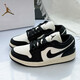 Nike air jordan 1 men's shoes spring new women's shoes aj1 low top shoes casual basketball shoes fb9893-101 black and white panda 38.5
