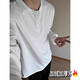 
Jian Xingheng black American Henry neck long-sleeved T-shirt men's spring waffle sweatshirt plus velvet thickened inner base shirt winter black plus velvet 1381 [High quality] L Recommended 100-120 Jin [Jin equals 0.5 kg]