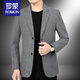 ROMON brand high-end men's casual suits spring, autumn and winter middle-aged business single suit jackets large size suit tops for men 20208 gray M 170 (95-120Jin Jin equals 0.5 kg)