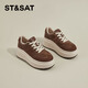 Saturday thick-soled casual shoes for women retro heightening platform soft-soled sneakers virtue training shoes sports sneakers brown 38