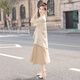 Estantes de cipreses de seda mejoró la falda cheongsam 2025 Spring and Summer Nuevo vestido chino retro retro
