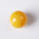 Core fragrance natural beeswax round beads single bead loose beads old beeswax single toy bracelet accessories with bead diamond accessories collection chicken fat yellow 16mm 1 piece default