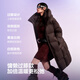 Bosideng 25-year-old puff down jacket for women winter 90 velvet thickened removable hood loose extra long lazy style jacket