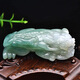 Una pieza de mano Jade Jade Pixiu de mil años, la pieza de mano de la mano de jade de gris hielo para hombres, el plato y el jade se pueden usar como colgantes de cintura, cinco pixiu estilo QZF3881i