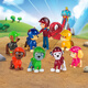 [90% nuevo] El equipo de patrulla hizo excelentes contribuciones (PAW Patrol) Regalos de cumpleaños para perros para niños, niños y niñas de juguete, grandes flotas de muñecas de animales, 8 paquetes