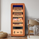 CIGARLOONG 48HC intelligent precise constant temperature and humidity cigar cabinet cedar wood shelf compressor air-cooled fashion curved Cuban cigar cabinet small home red wine cabinet 58HC rosewood grain cedar wood shelf + curved + constant temperature and humidity