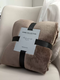 RSRDDY small blanket, sofa cover, lamb velvet double-layer thickened coral velvet, office nap, lunch break, air-conditioned children's blanket, bean paste white 160*200 cm