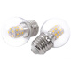 LED lamp energy-saving lamp large screw mouth indoor lighting three-color light-changing transparent small ball bubble magic bean light bulb chandelier 7W white light others