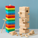 Blocs de construction à faible tir empilés superposés avec Joy Intellectual Toys Building Blocs for Children's Parent-Child (2733 Color Stack) grande taille 48 pièces