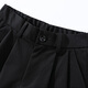 Foss Phil Casualhose Herren Frühlings- und Sommerhosen Lose trendy gerade haften Anzughose 26588 Schwarz XL