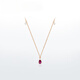 COASZE classic colored treasure 18K gold ruby diamond necklace women's light luxury birthday gift for wife, one thing, one certificate, custom engraving