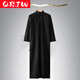 QRJW Long gown of the Republic of China, Mr. Lu Xun, Li Dazhao, teacher, drama jacket, costume, May 4th youth gown, performance costume, dark gray gown (+ hat), height 170, recommended 125-145 Jin Jin is equal to 0.5 kg