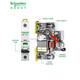 Schneider Electric air switch circuit breaker with leakage protector ic65n air switch 3P40 A 4pC type 2P63A 6A 4p 16A 1P