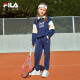 FILA children's clothing long-sleeved 2024 spring medium and large children's casual sports pullover sweatshirt