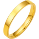 Saturday Fusu Circle Smooth Gold Ring Couple Ring Birthday Gift Price A0110765 No. 16 Approximately 3.22g