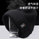 Woodpecker hat men's winter cold-proof knitted hat plus velvet thickened warm woolen hat cotton hat cycling windproof cold hat