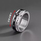 Core luxury titanium steel baby's breath ring for men, trendy brand, high-quality engraving, customized couple's ring, men's ring, boy's ring, silver size 11 - circumference 69mm150-145Jin Jin is equal to 0.5 kg