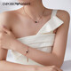 Armani (ARMANI) small waist transfer bead necklace exquisite light luxury temperament white rose birthday gift jewelry for girlfriend clavicle chain EGS2931221/EGS2424221 white beads small waist